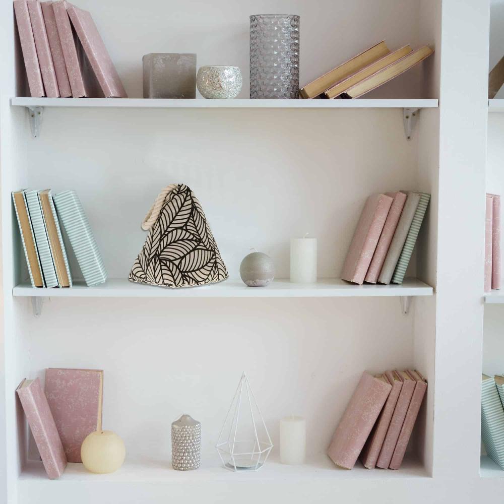 Evideco Jungle Print Cotton Weighted Bag Door Stop 2.3 Lbs Black Home Accessories Door Stops