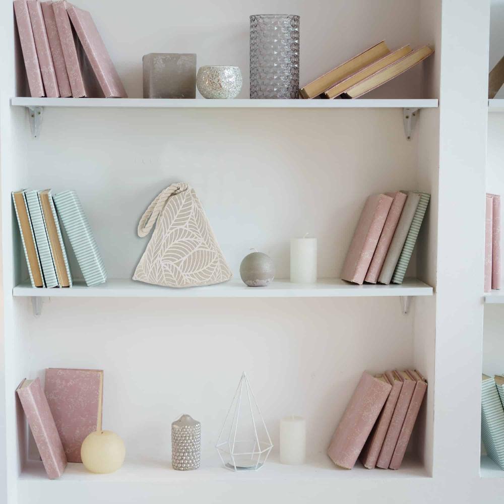 Evideco Jungle Print Cotton Weighted Bag Door Stop 2.3 Lbs White Home Accessories Door Stops