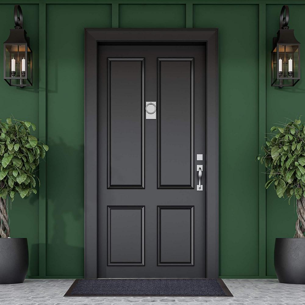 Evideco Large Blue Non-Slip Rubber Door Mat – 48″ X 32″ Heavy-Duty Ideal For Hallways And Entrances Home Accessories Door Mats Indoor