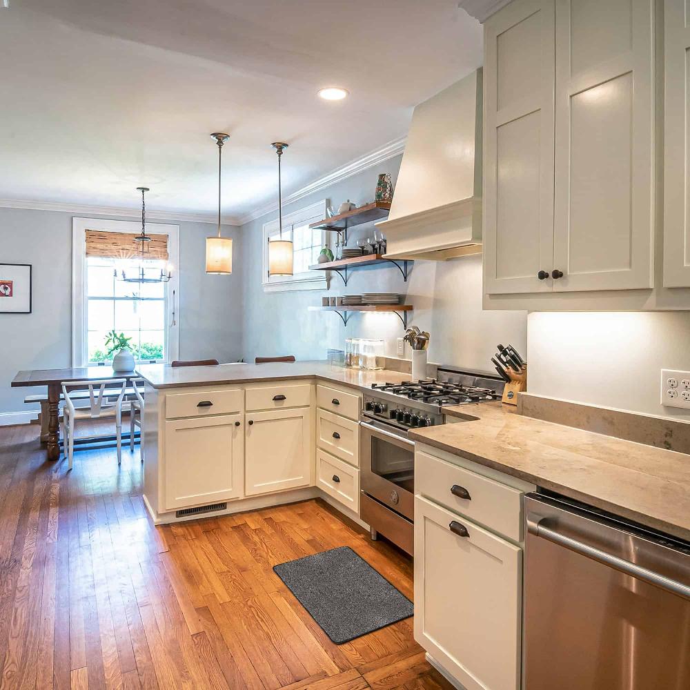 Evideco Luxurious Speckled Black And White Kitchen Mat – Ultra Absorbent Super Soft Comfort Anti-Slip Backing – 20×32 Inches Home Accessories Kitchen Mats