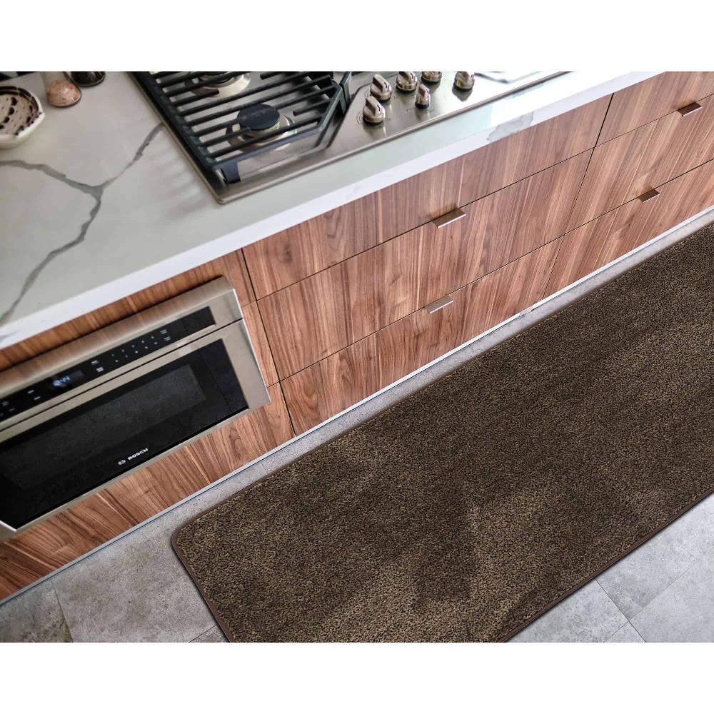 Evideco Luxurious Speckled Chocolate And Caramel Kitchen Runner Rug – 20×48 Inches Super Absorbent & Soft Anti-Slip Backing Home Accessories Kitchen Mats