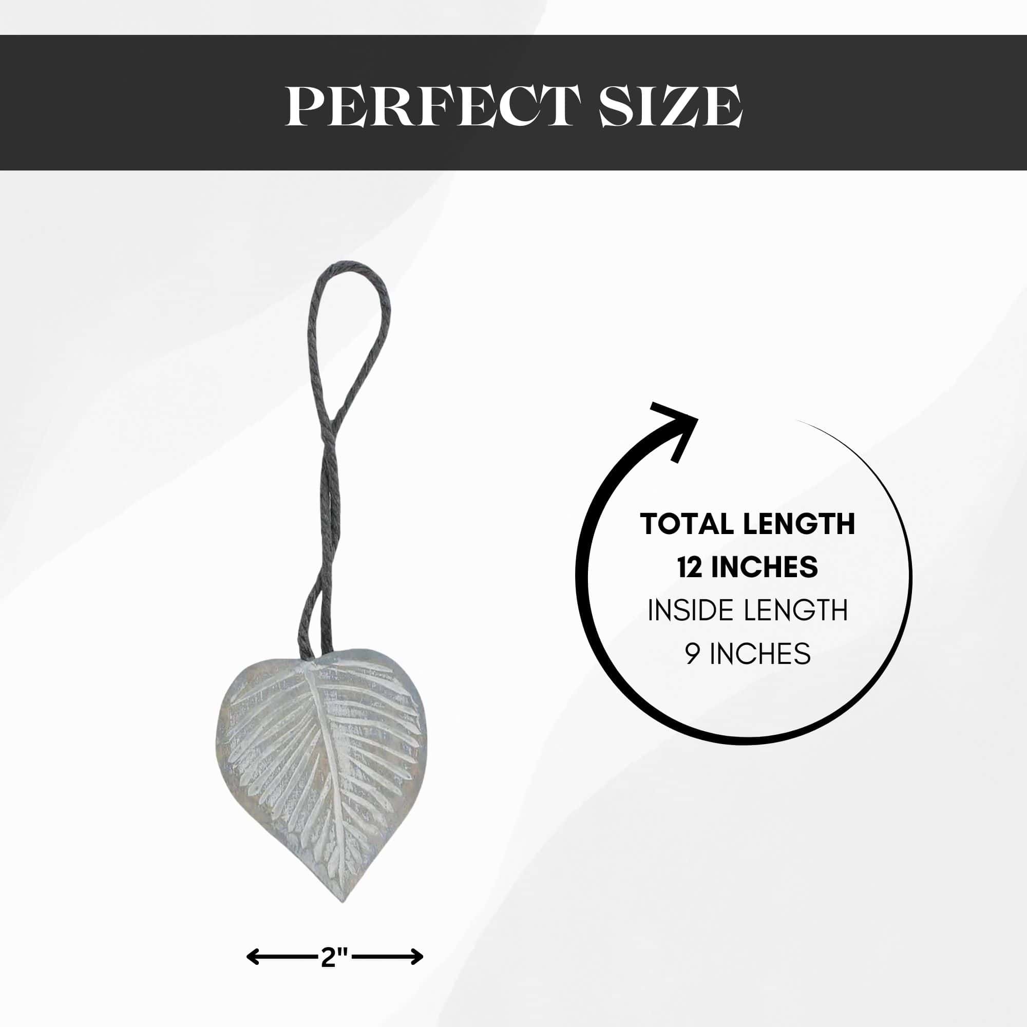 Evideco Magnetic Wooden Heart Curtain Tieback – Easy To Use No Installation Needed – Old Gray Home Accessories Tie Backs & Magnets Magnetic Tie Backs Small Tie Backs For Window Sheers