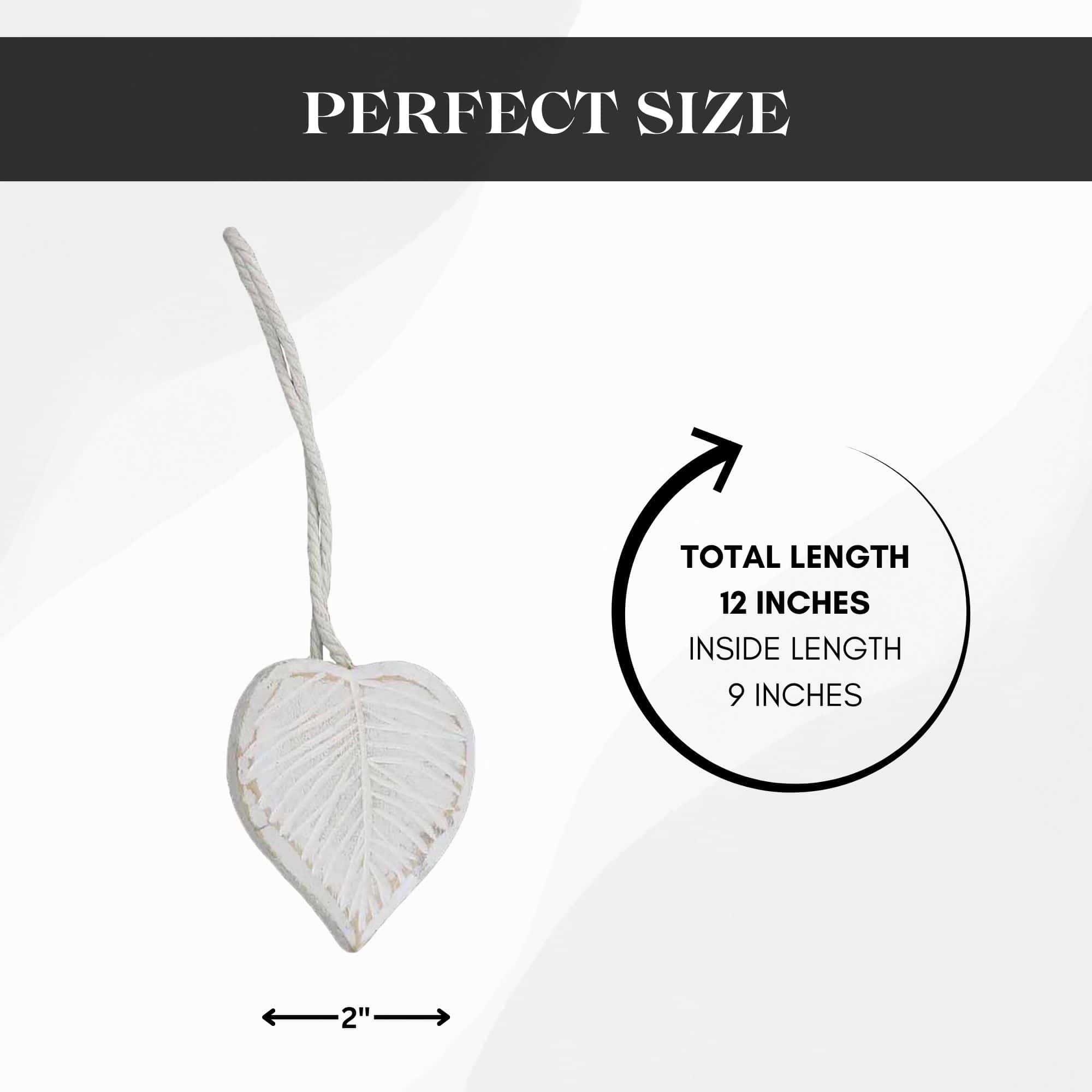 Evideco Magnetic Wooden Heart Curtain Tieback – Easy To Use No Installation Needed – White Home Accessories Tie Backs & Magnets Magnetic Tie Backs Small Tie Backs For Window Sheers