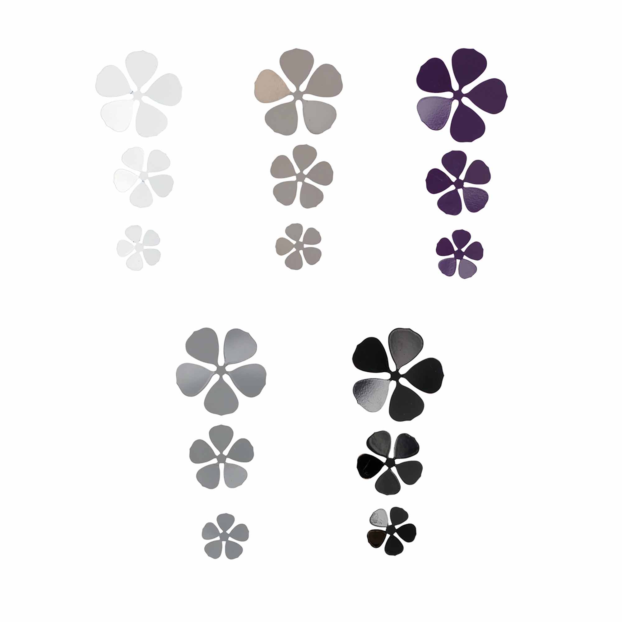 Evideco Metal Flower With Magnet Floral 6 Pieces Home Accessories Tie Backs & Magnets Flower Magnets