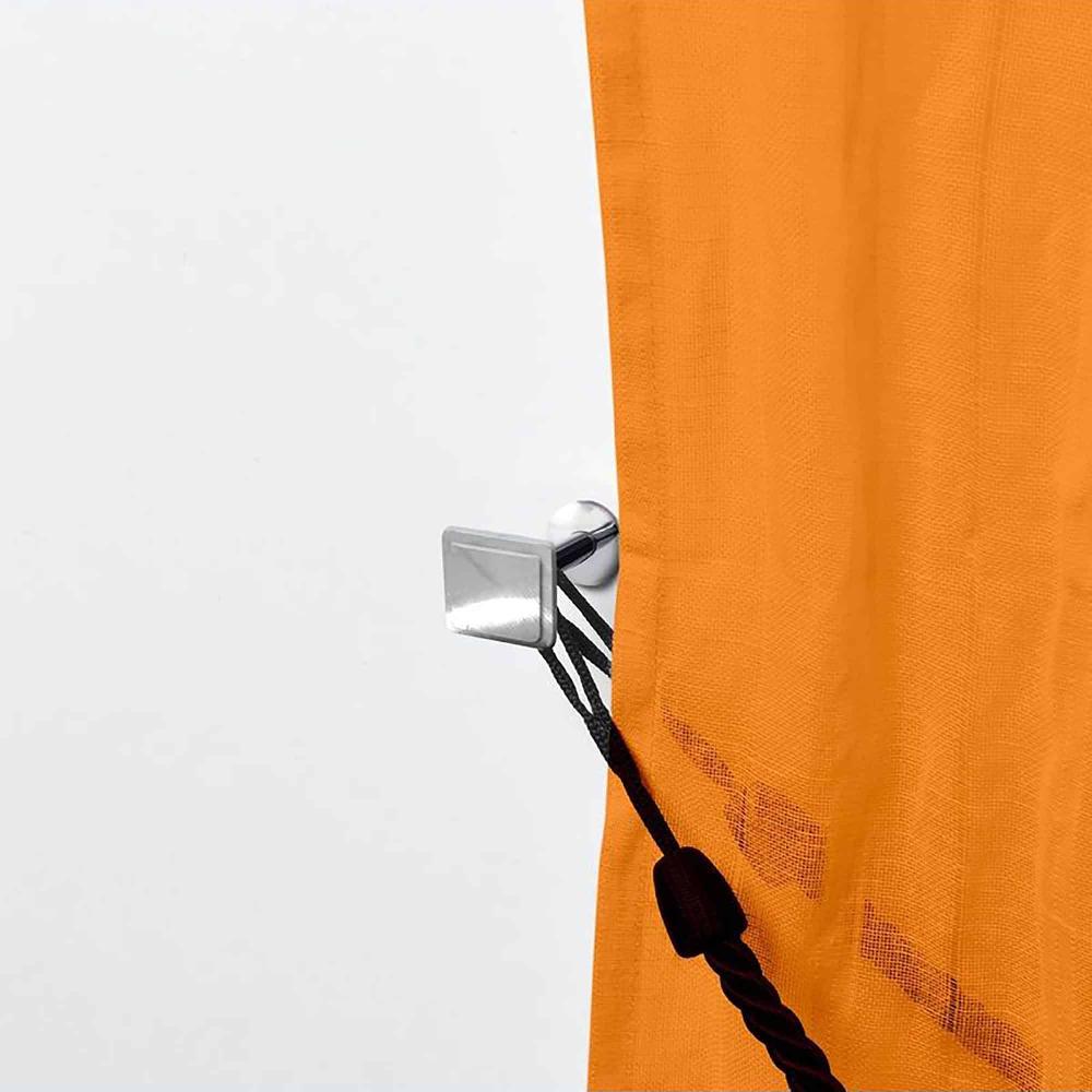 Evideco Modern Square Design Curtain Tieback Hooks – Set Of 2 Adhesive Metal Holdbacks For Window Treatment – Chrome Home Accessories Tie Backs & Magnets Metal Tie Backs Small Tie Backs For Window Sheers