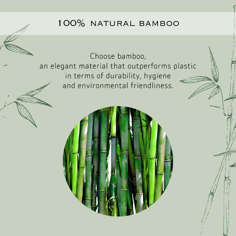 Evideco Natural Bamboo Soap Dish – Eco-Conscious Wooden Bar Soap Holder Elegant Round Design Bathroom Accessories Soap Dishes