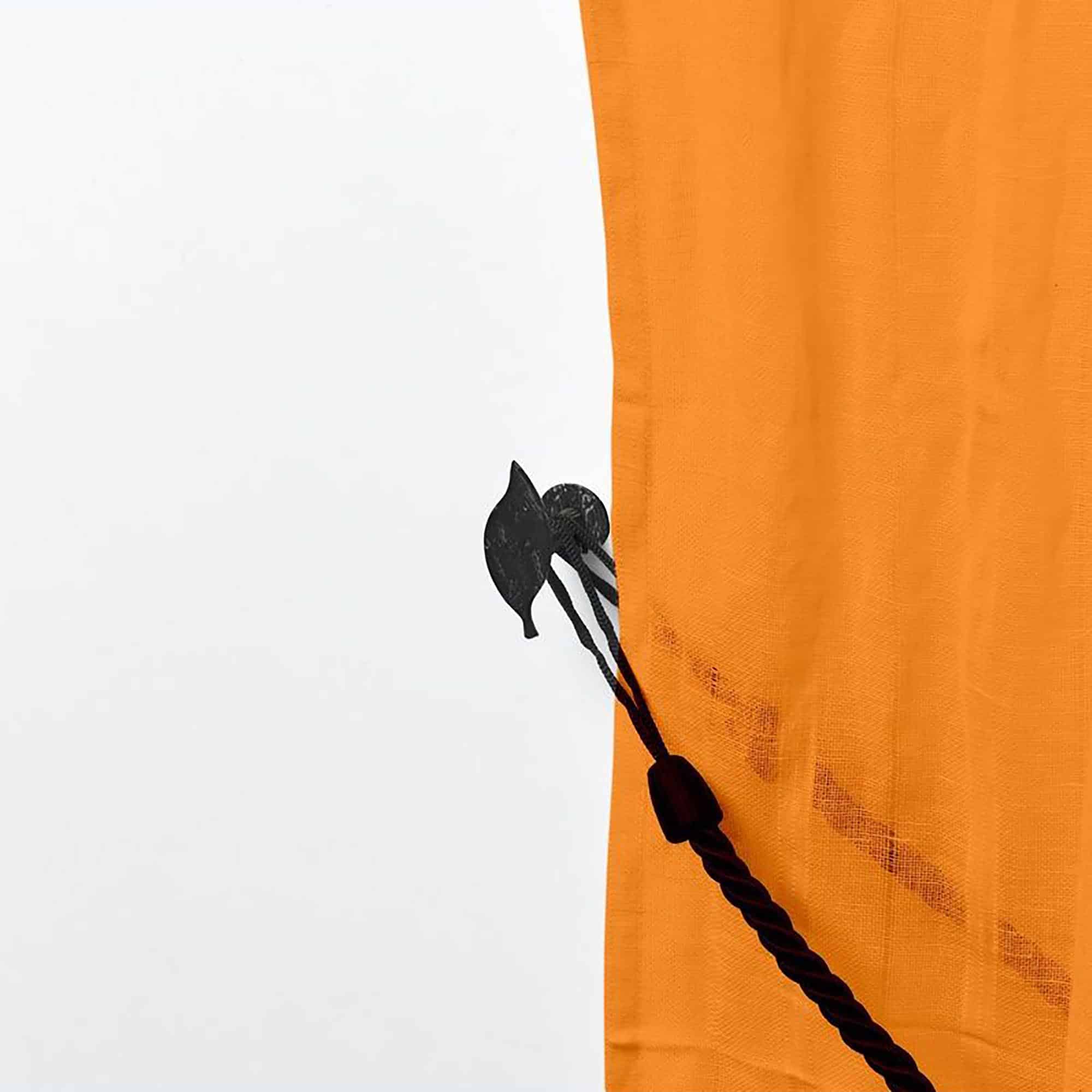 Evideco Nature-Inspired Leaf Curtain Tieback Hooks – Set Of 2 Adhesive Metal Holdbacks For Drapery – Black/Silver Home Accessories Tie Backs & Magnets Metal Tie Backs Small Tie Backs For Window Sheers