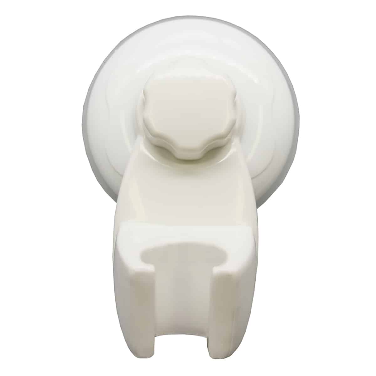 Evideco Non-Rotating Hand-Held Shower Head Bracket In White – Secure Suction Cup Mount Fits Up To 1-Inch Base No Drilling Required Shower Accessories Shower Head & Hoses