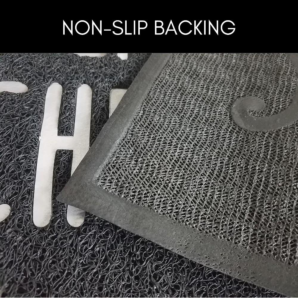 Evideco Outdoor Printed Front Door Mat French Bienvenue Chez Nous PVC Rug 30×18 Black Home Accessories Door Mats Outdoor