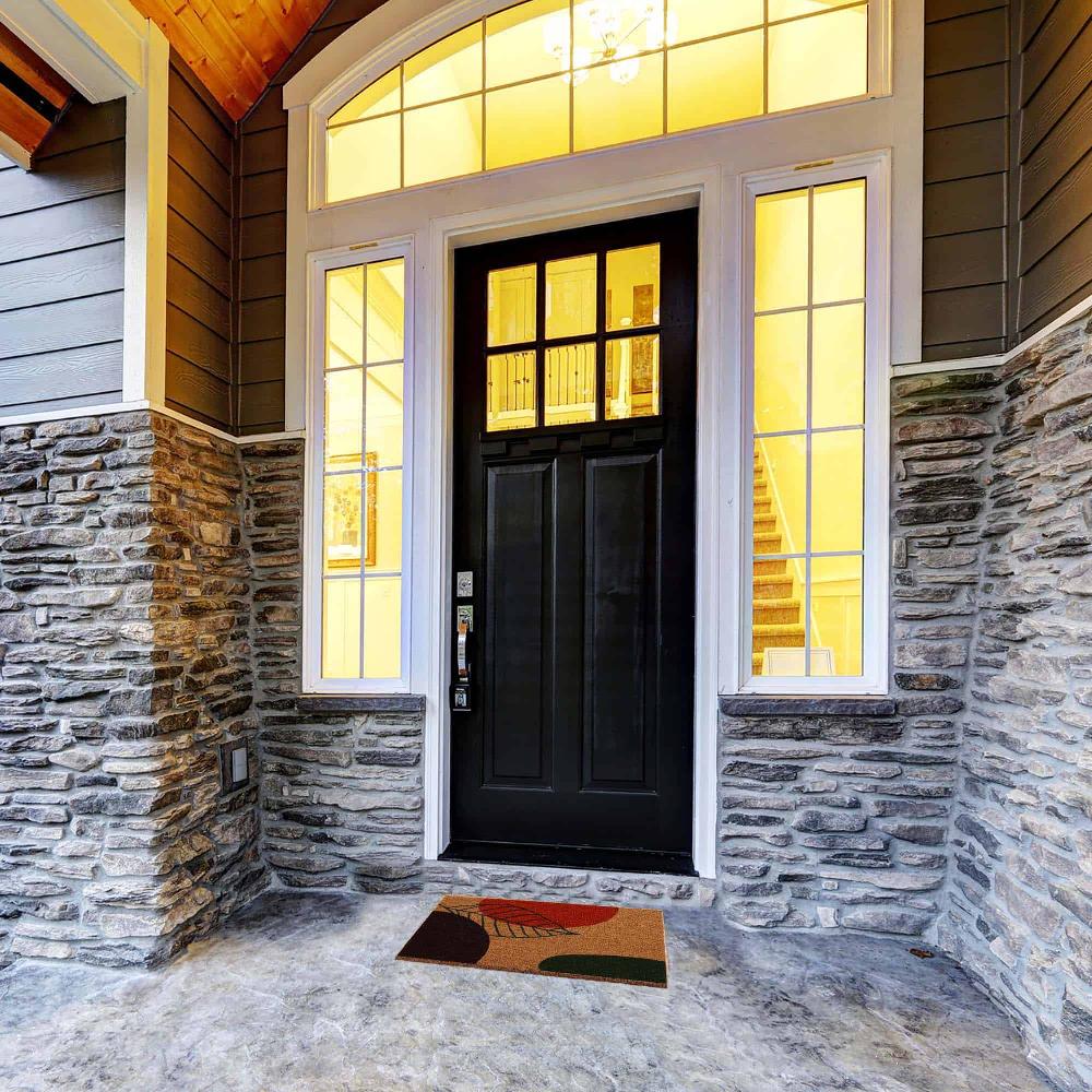 Evideco Sheltered Coconut Door Mat Printed Fall 30×18 Natural Home Accessories Door Mats