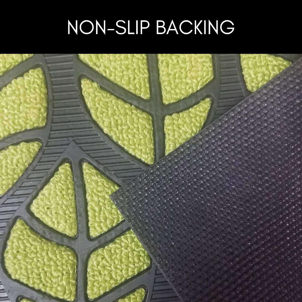 Evideco Sheltered Front Door Mat Central Park Rug 24×16 Green Pistachio Home Accessories Door Mats Sheltered Door