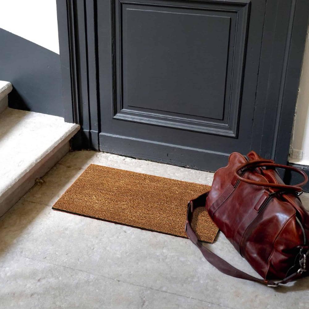 Evideco Sheltered Front Door Mat Coir Coco Fibers Rug 24×13 Natural Home Accessories Door Mats Sheltered Door