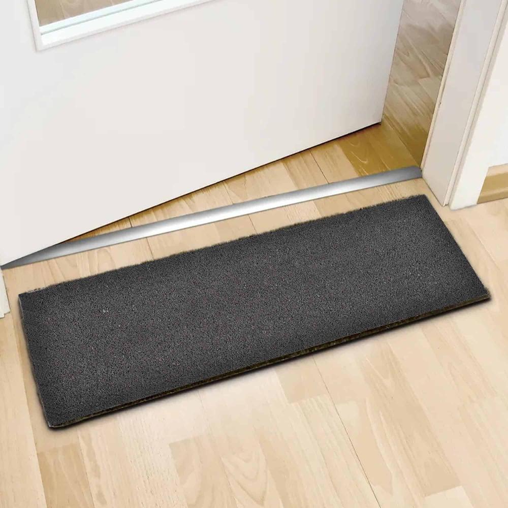 evideco Sheltered Long Front Door Mat Coir Coco Fibers Rug 30×10 Gray Home Accessories Door Mats Sheltered Door