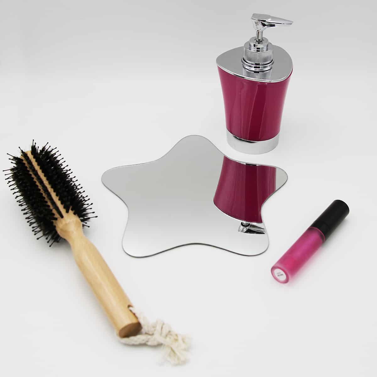 Evideco Small Decorative Wall Self Adhesive Star Shaped Mirrors – Set Of 4 Bathroom Accessories Adhesive Wall Mirrors