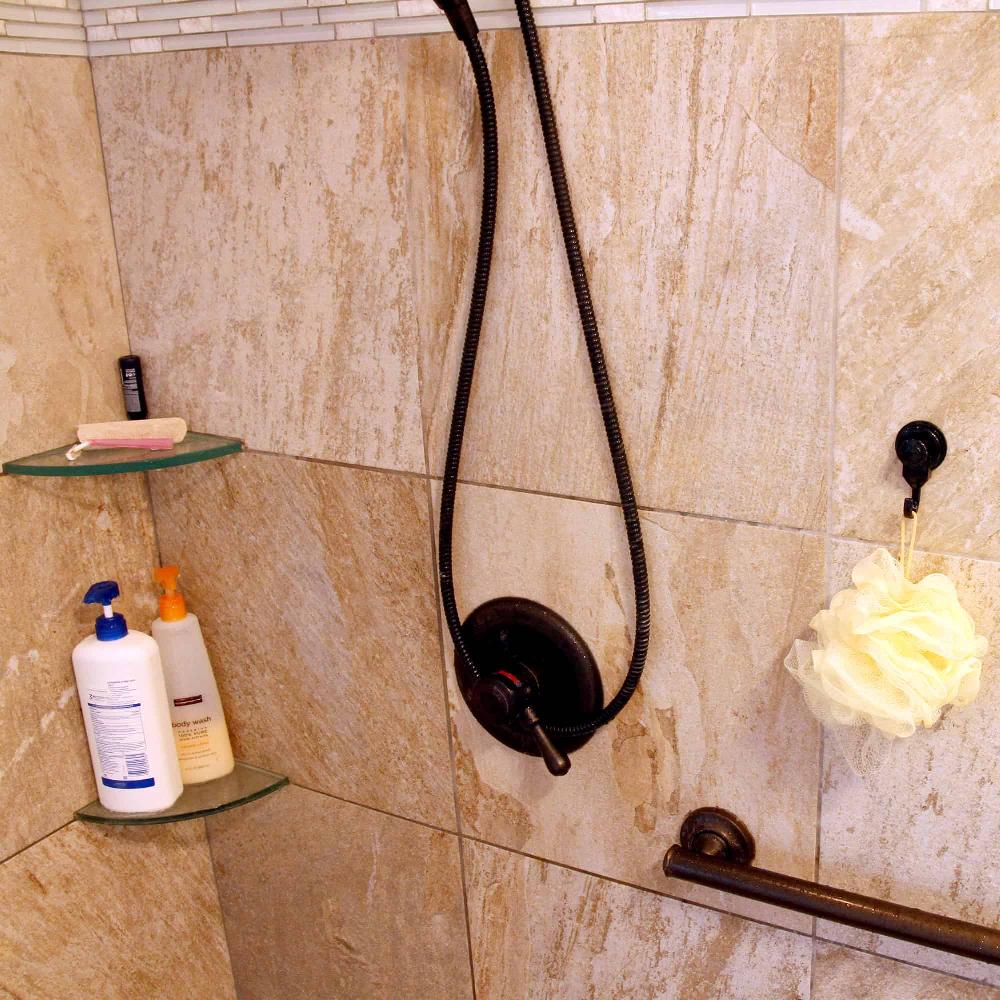 Evideco Strong Hold Vacuum Suction Cup Hooks Shower-Kitchen Walls Organizer Loofah Set Of 2 Black Bathroom Storage & Furniture Hooks & Rails Hooks And Rails Suction & Self-adhesive