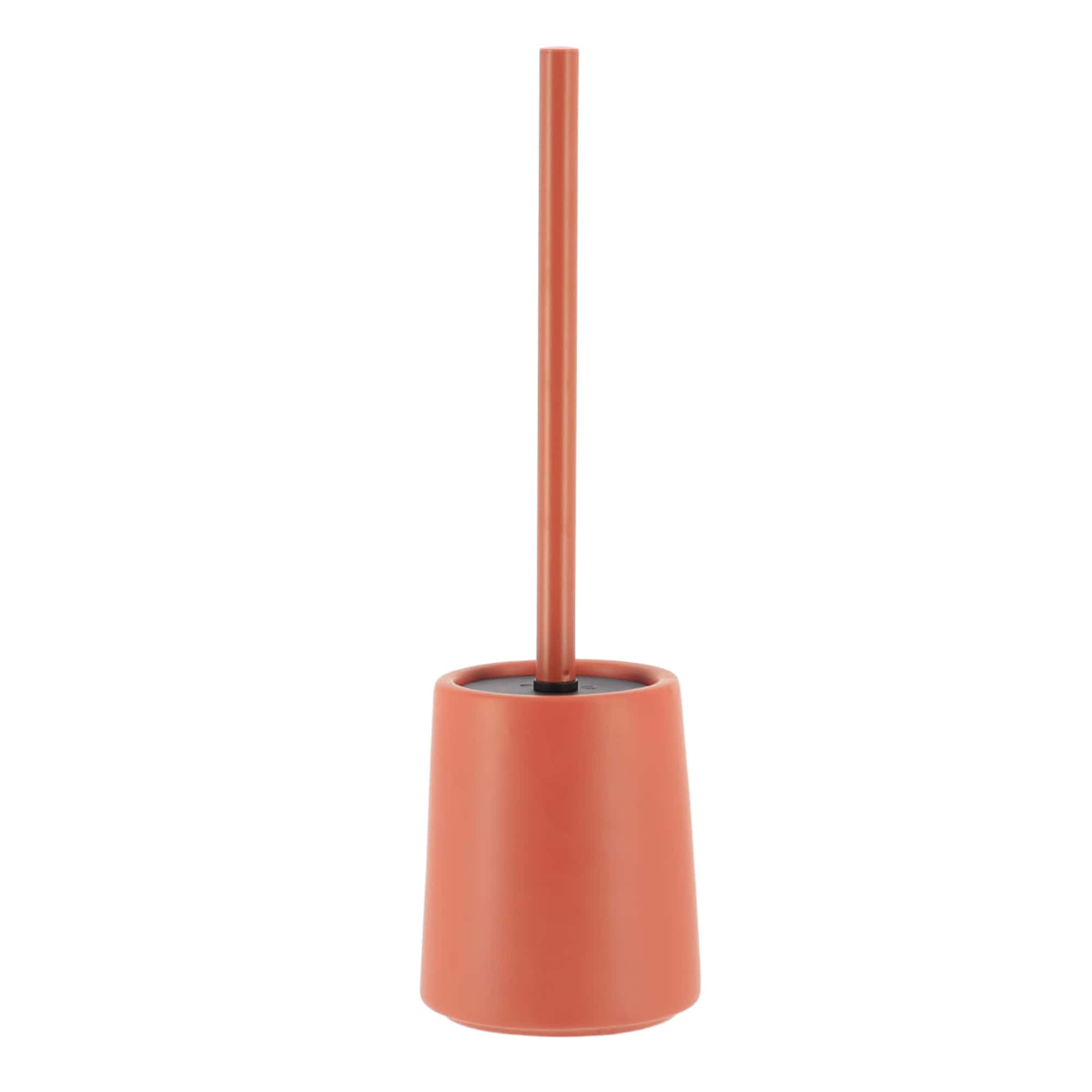 Evideco Terracotta Stoneware Toilet Bowl Brush And Holder – Unique And Rustic Round Shape For Efficient And Effective Cleaning Toilet Seats & Accessories Toilet Brushes