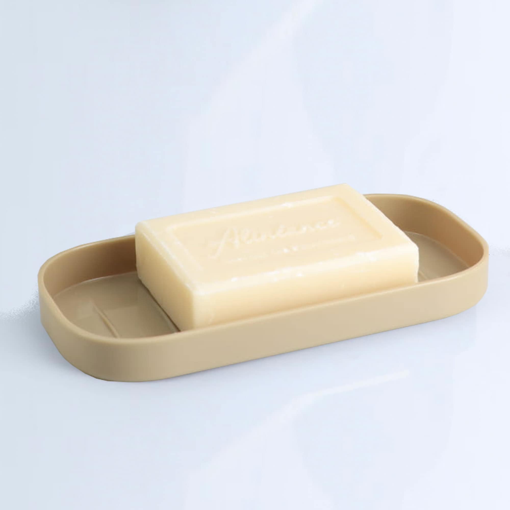 Evideco Trendy Beige Bathroom Set – Includes Tumbler Soap Dispenser And Soap Dish – Set Of 3 Accessories Bathroom Accessories Bath Coordinate Sets