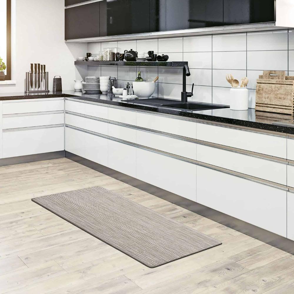 evideco Ultra-Soft Anti Fatigue Kitchen Mat – High-Density Foam Non-Slip Easy to Clean – Beige Kitchen Floor Runner 20×48 Inches Home Accessories Kitchen Mats