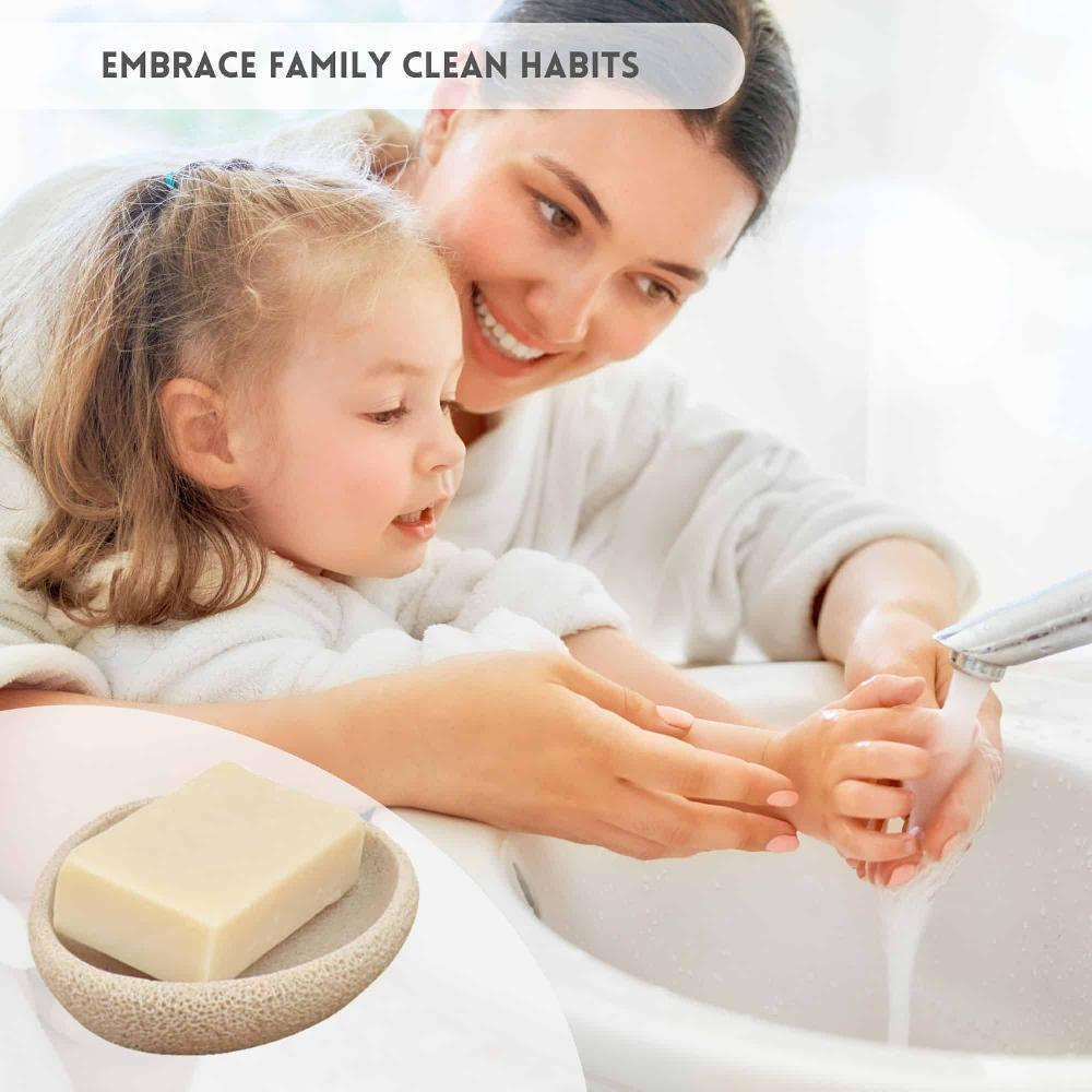 Evideco Unique Sea Sponge Inspired Soap Dish – Elegant Bathroom & Kitchen Accessory Durable Bar Soap Holder With Oceanic Design Bathroom Accessories Soap Dishes