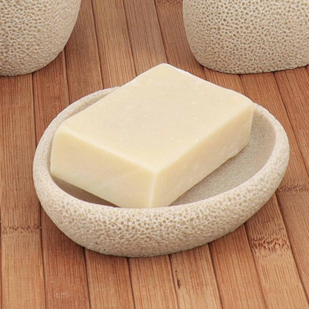 evideco Unique Sea Sponge Inspired Soap Dish – Elegant Bathroom & Kitchen Accessory Durable Bar Soap Holder with Oceanic Design Bathroom Accessories Soap Dishes