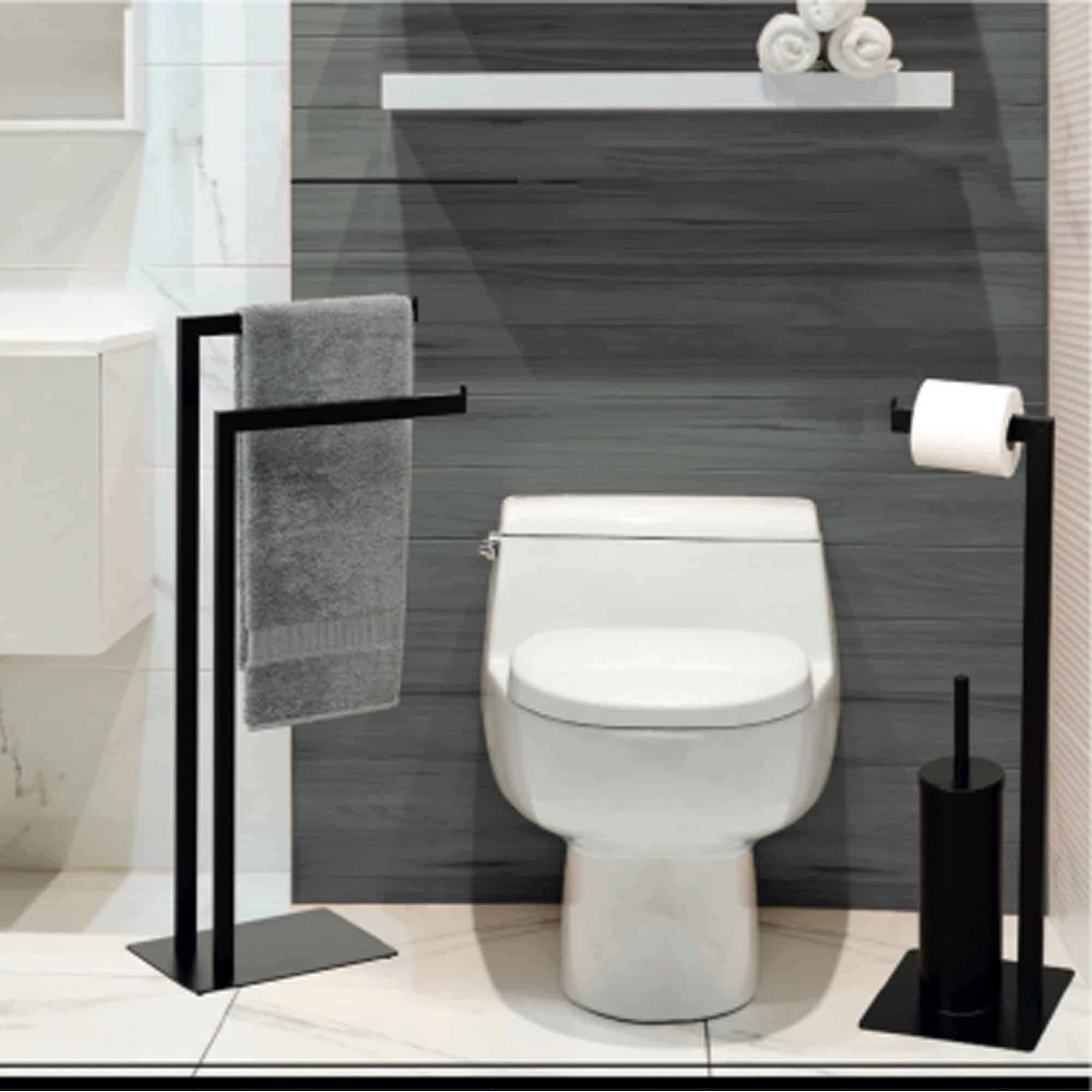 evideco White Round Molded Wood Toilet Seat Toilet Seats & Accessories Toilet Seats Toilet Seats Design & Solid