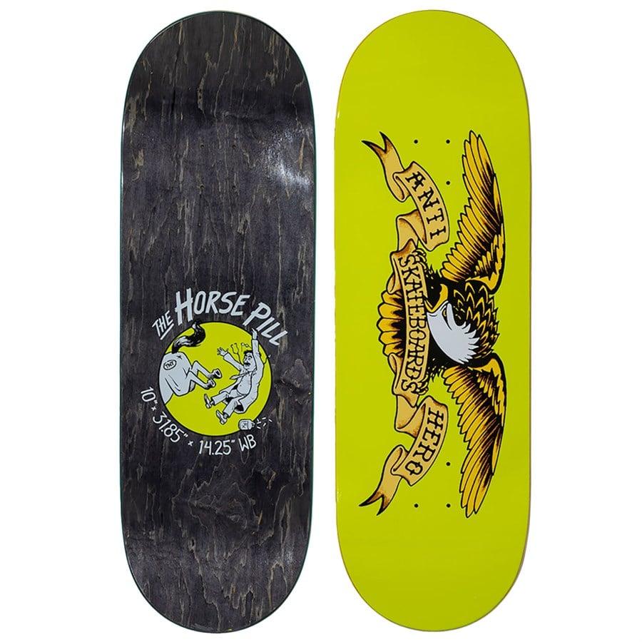 evo Anti Hero Team Shaped Eagle Horse Pill 10.0 Skateboard Deck
