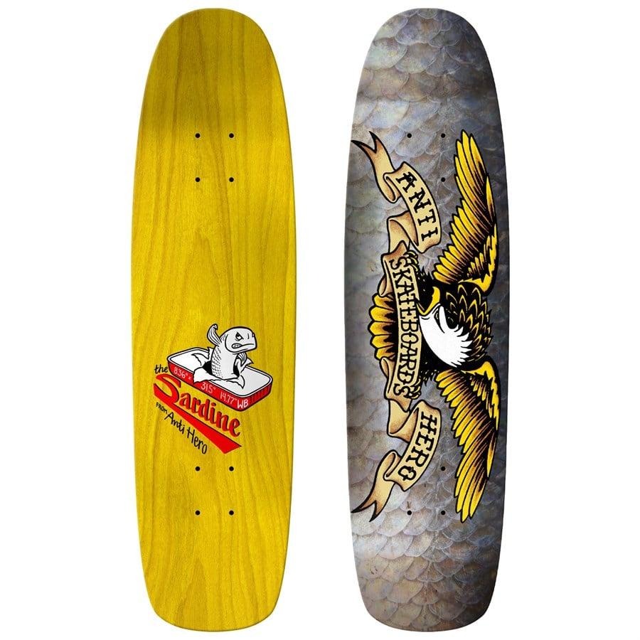 evo Anti Hero Team Shaped Eagle The Sardine 8.36 Skateboard Deck