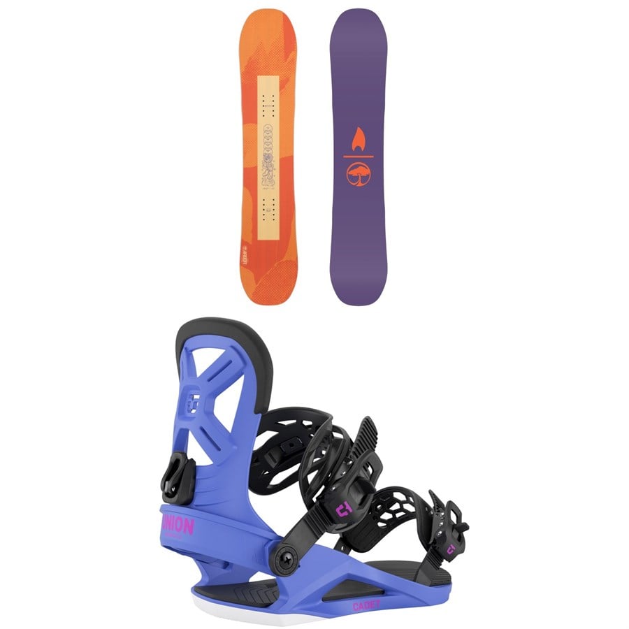 Evo Arbor Cavet Snowboard + Union Cadet Snowboard Bindings - Kids' 2026