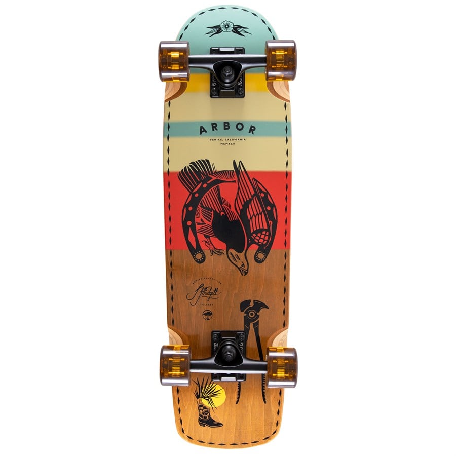 Evo Arbor Pilsner Artist Jess Mudgett Cruiser Skateboard Complete
