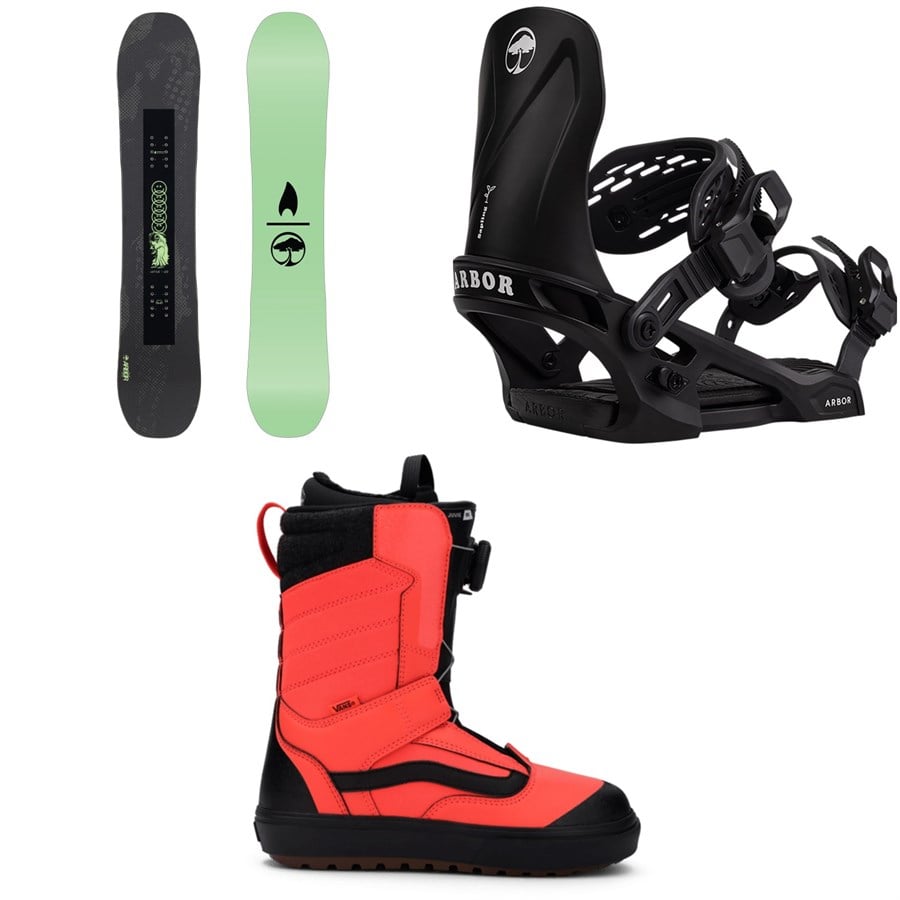evo Arbor Votive Snowboard + Sapling Snowboard Bindings + Vans Juvie OG Snowboard Boots - Kids' 2026
