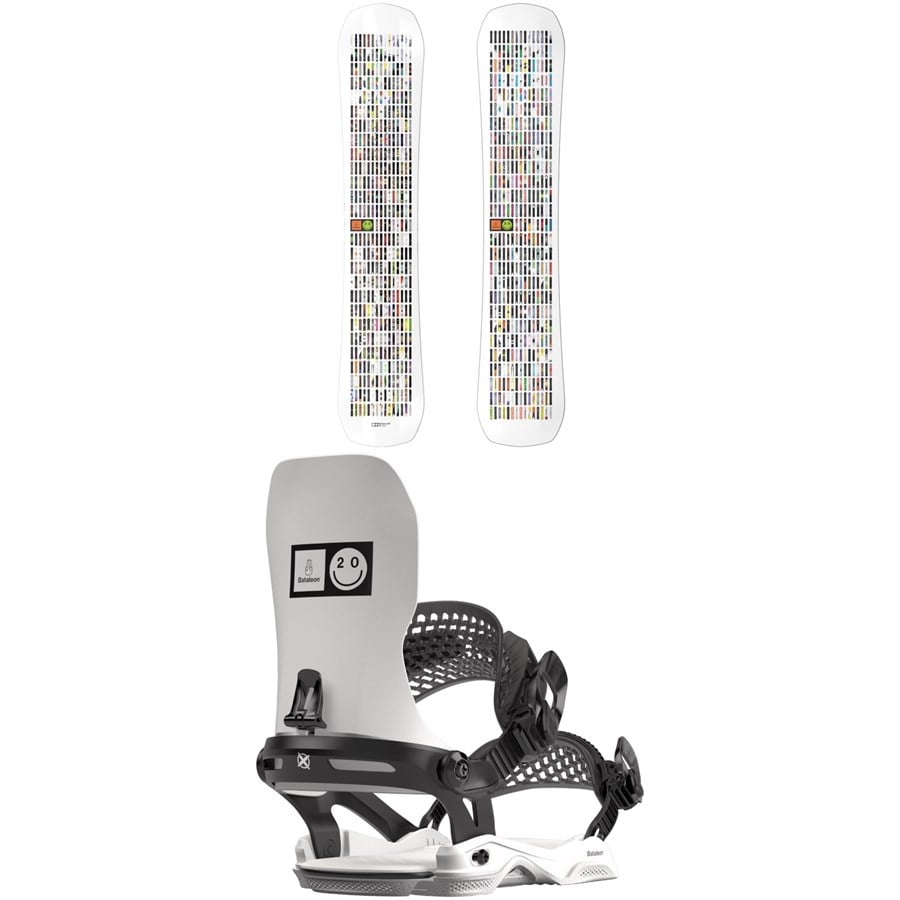 Evo Bataleon 20Y Snowboard + 20Y Asymwrap Snowboard Bindings 2024
