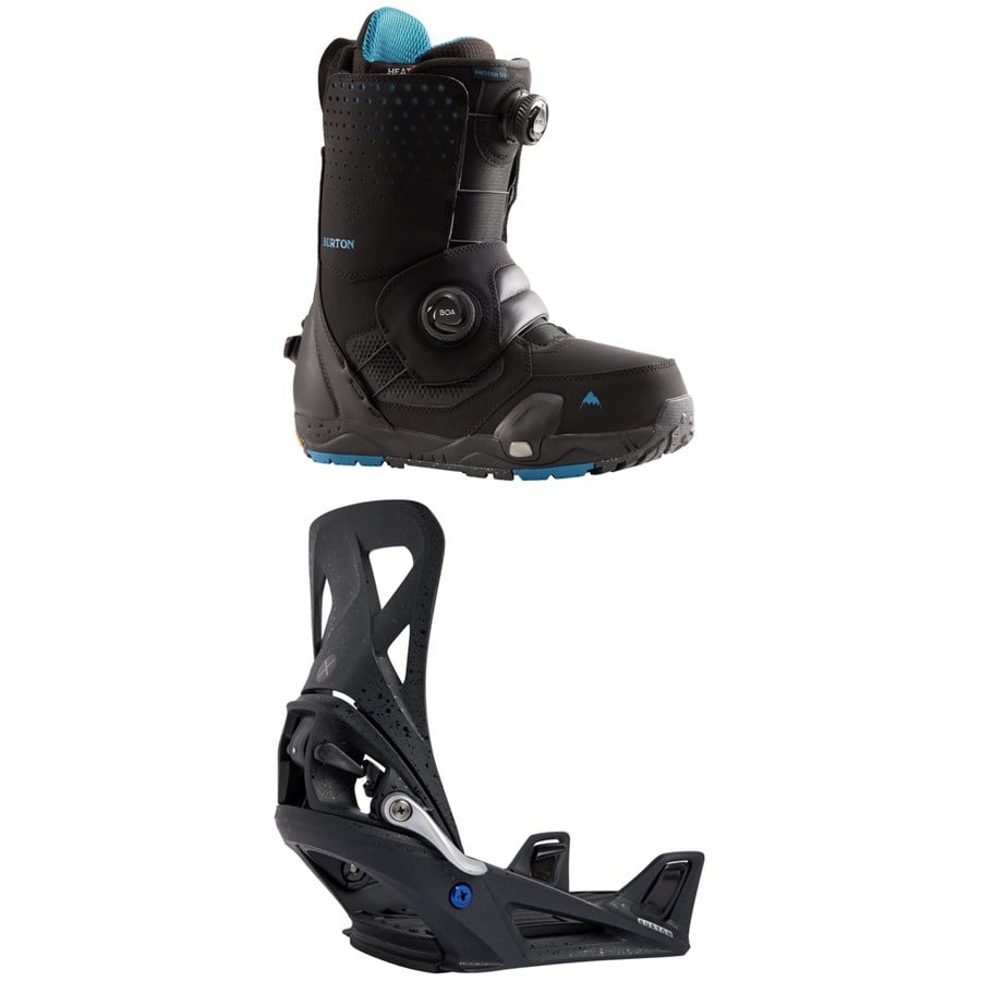 evo Burton Photon Step On Snowboard Boots + Step On X Snowboard Bindings 2026