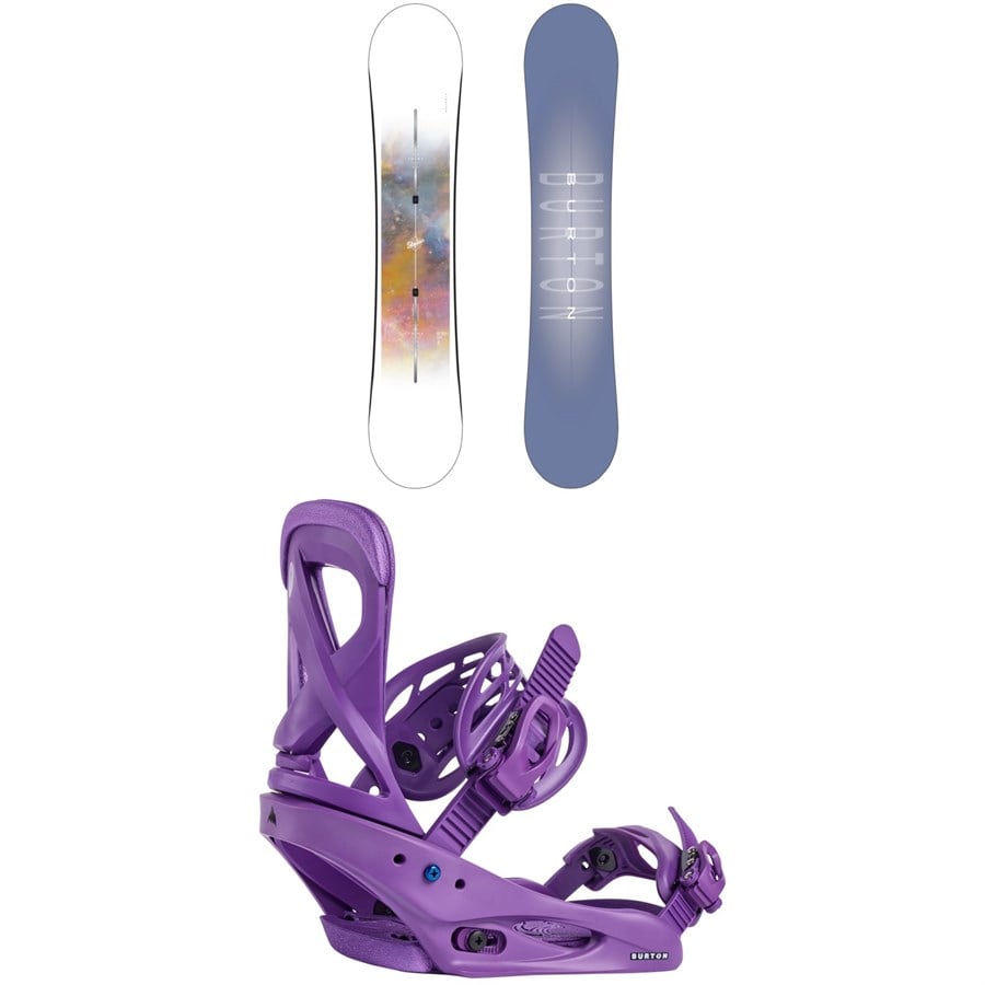 evo Burton Stylus Snowboard + Scribe Snowboard Bindings - Women's 2025
