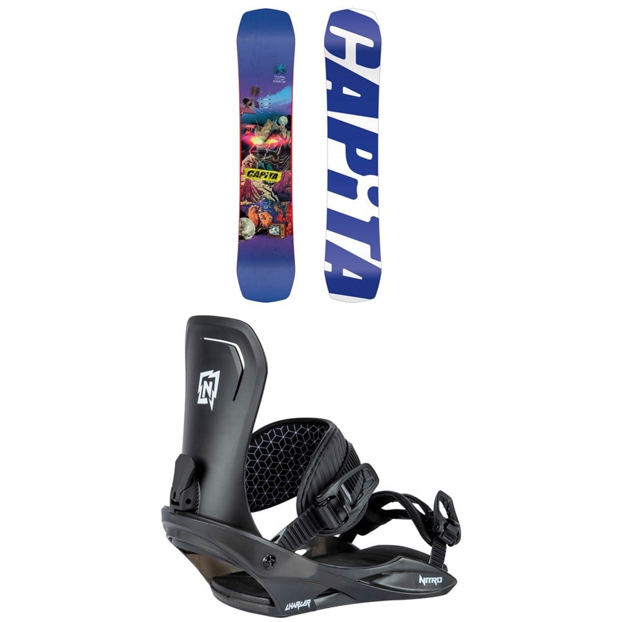Evo CAPiTA Children Of The Gnar Snowboard + Nitro Charger Snowboard Bindings - Kids' 2025