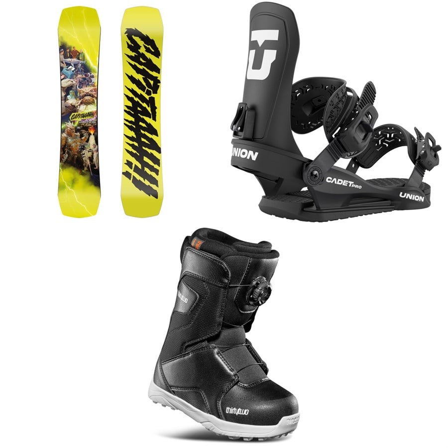 Evo CAPiTA Children Of The Gnar Snowboard + Union Cadet Pro Snowboard Bindings + Thirtytwo Lashed Boa Snowboard Boots - Kids' 2026