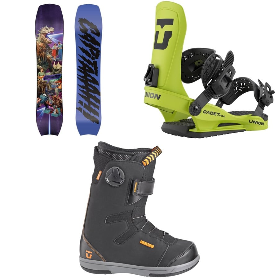 Evo CAPiTA Children Of The Pow Snowboard + Union Cadet Pro Snowboard Bindings + Cadet Snowboard Boots - Kids' 2026