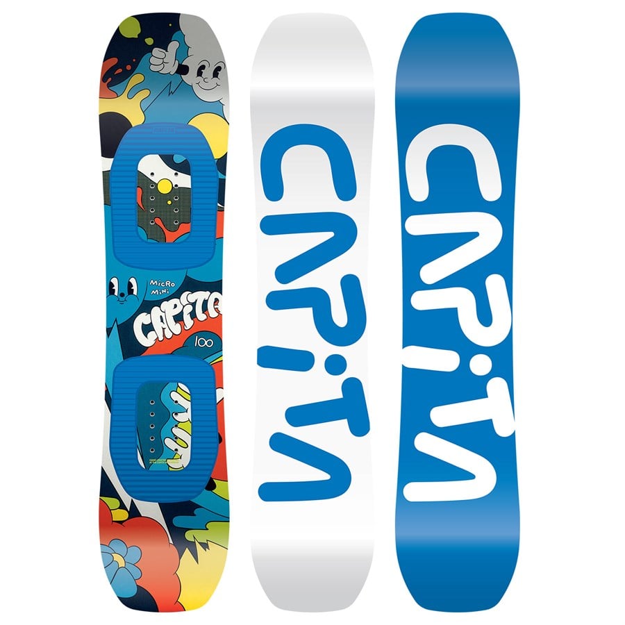 Evo CAPiTA Micro Mini Snowboard + Union Cadet One Snowboard Bindings - Kids' 2026