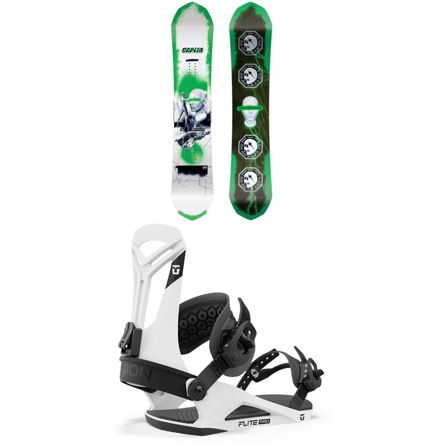 Evo CAPiTA Ultrafear Reverse Camber Snowboard + Union Flite Pro Snowboard Bindings 2024