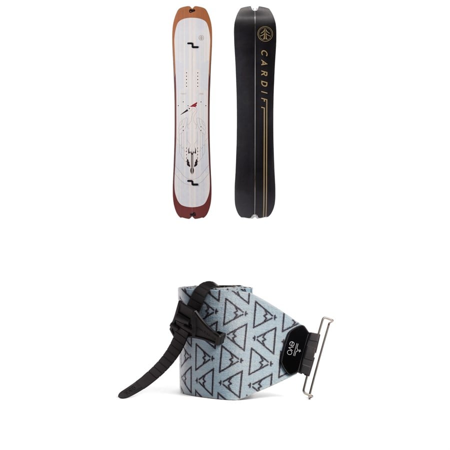 Evo Cardiff Crane Enduro Splitboard + Evo X Pomoca Pro Glide Splitboard Skins 2025