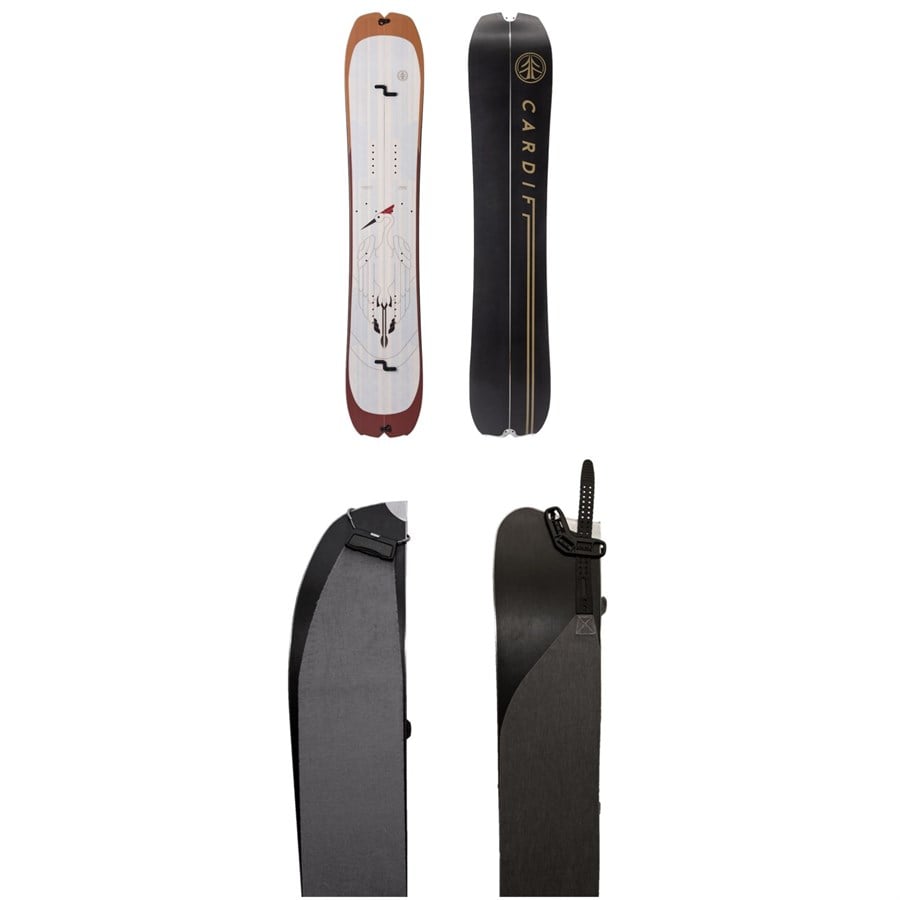 Evo Cardiff Crane Enduro Splitboard + Karakoram Smart Splitbboard Skins 2025