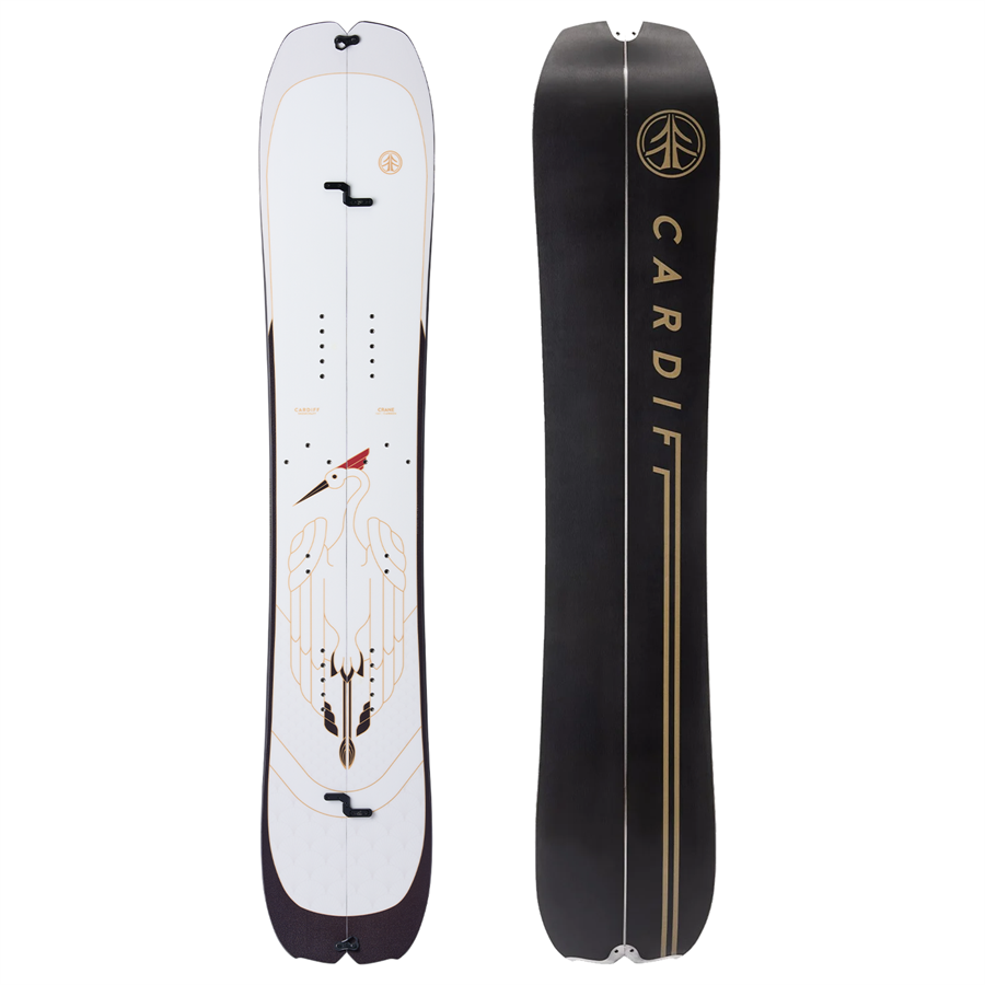 Evo Cardiff Crane Pro Carbon Splitboard + Evo X Pomoca Pro Glide Splitboard Skins 2025