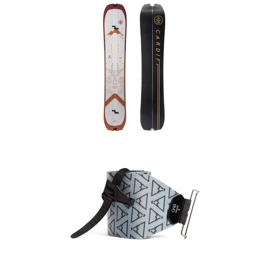 evo Cardiff Goat Enduro Splitboard + evo x Pomoca Pro Glide Splitboard Skins