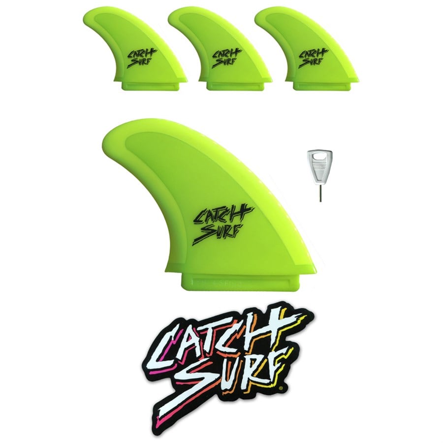 Evo Catch Surf Hi-Performance Safety-Edge Quad Fin Set