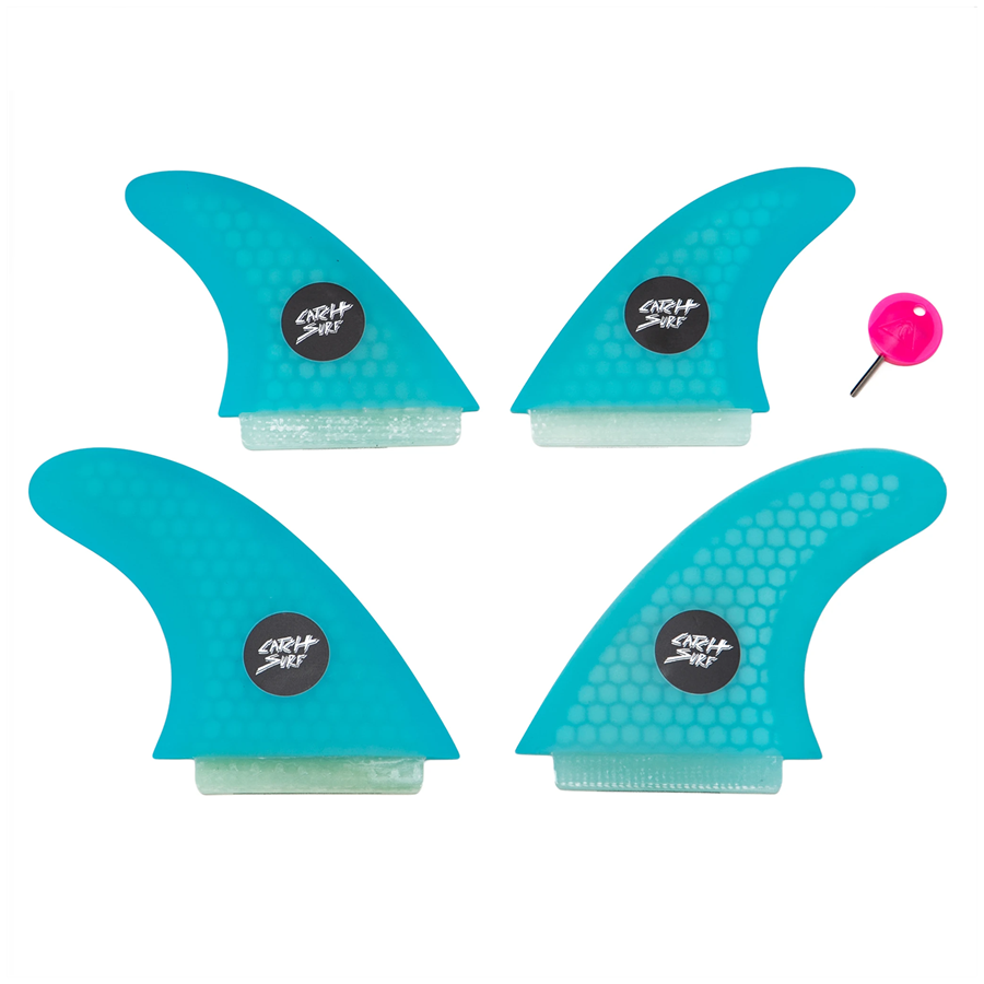 evo Catch Surf Honeycomb Hi-Performance Quad Fin Set