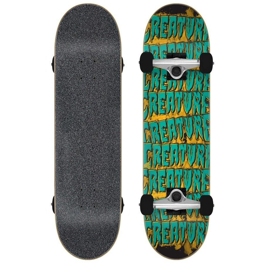 evo Creature Logo Spill Mini 7.75 Skateboard Complete