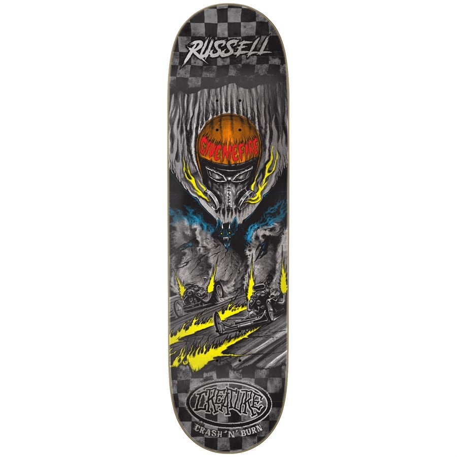 evo Creature Russell Crash And Burn Pro 8.51 Skateboard Deck