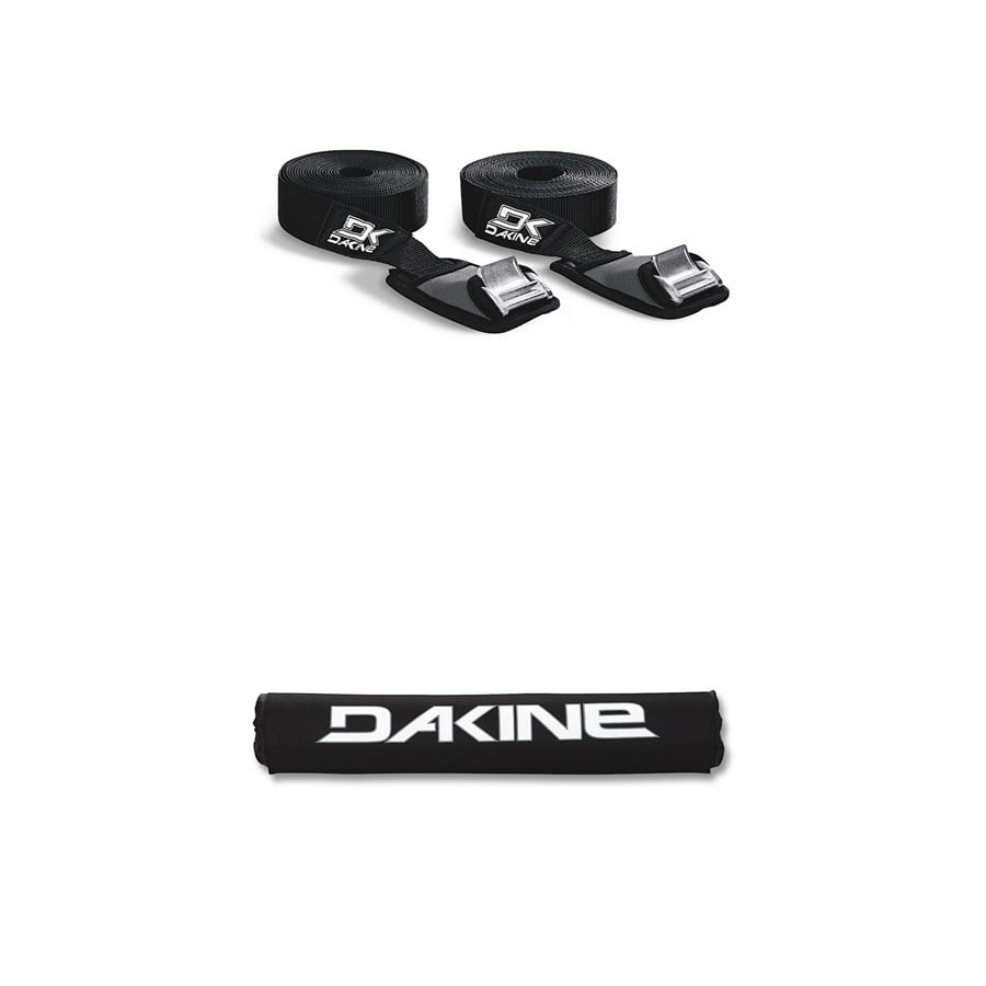 evo Dakine Baja 12' Tie Down Straps - Set of 2 + Dakine 18" Rack Pads - Set of 2
