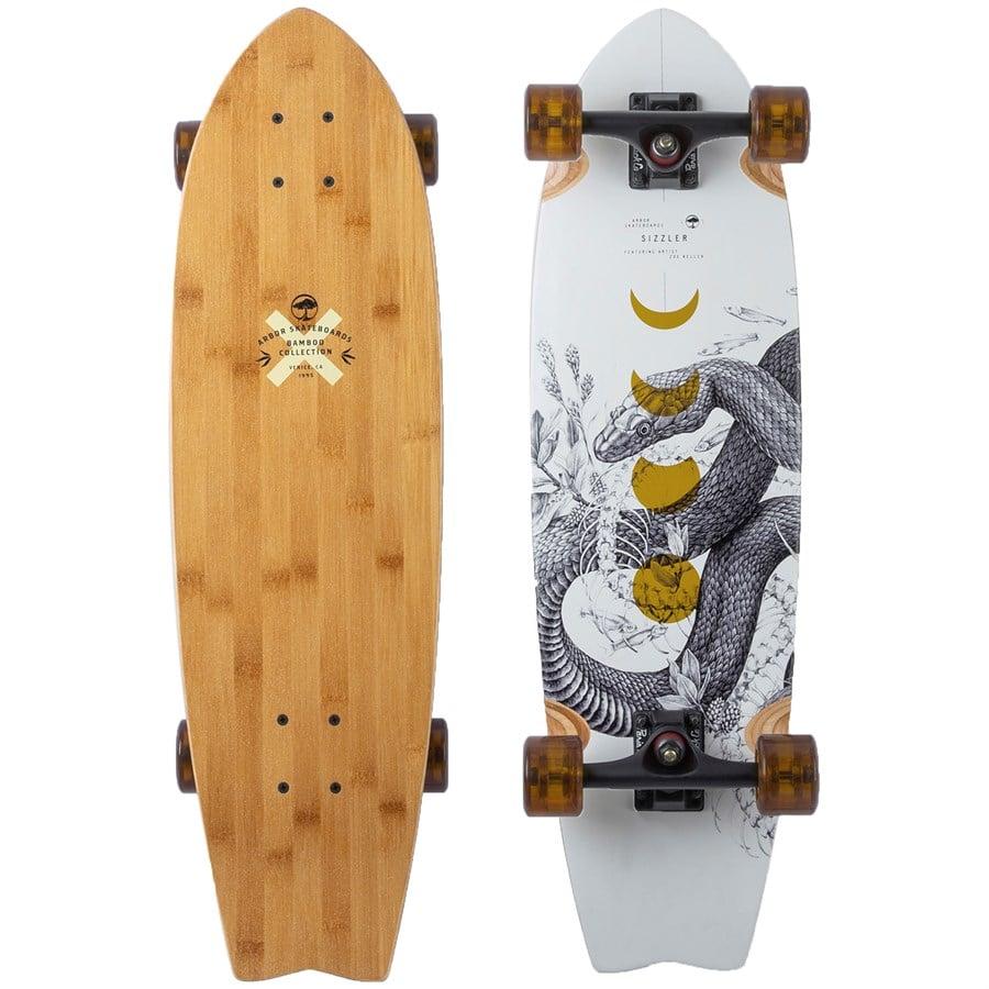 evo Arbor Sizzler Bamboo Longboard Complete