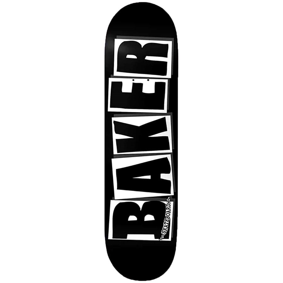 evo Baker Brand Logo BLK/WHT 8.475 Skateboard Deck