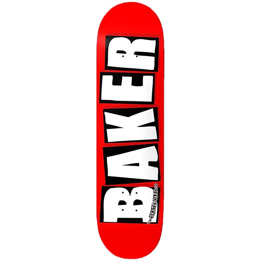 Evo Baker Brand Logo White 8.5 Skateboard Deck